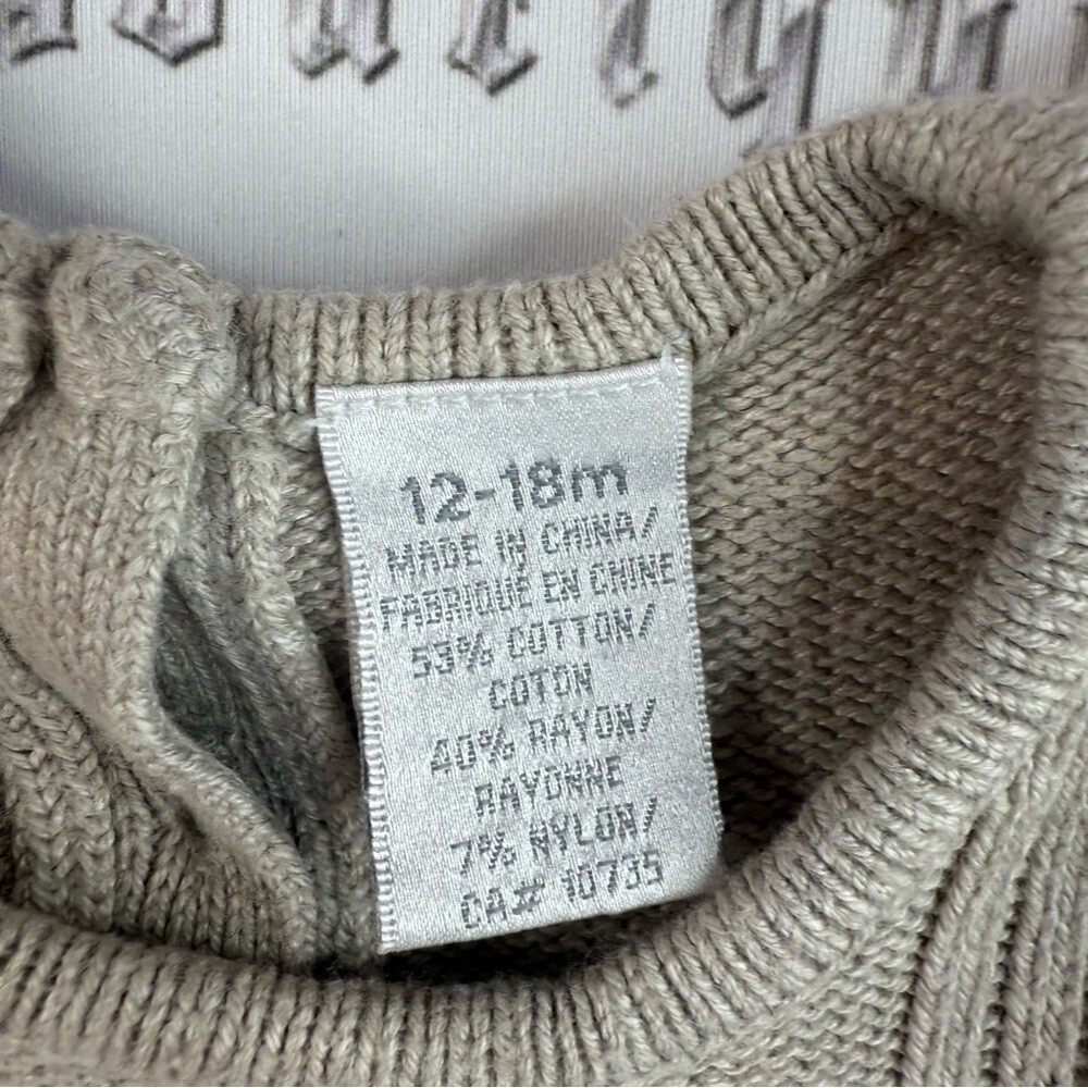 Koala Kids dress knitted warm cozy rose bud Cream Knit Dress with Bow Accent - Picture 12 of 14